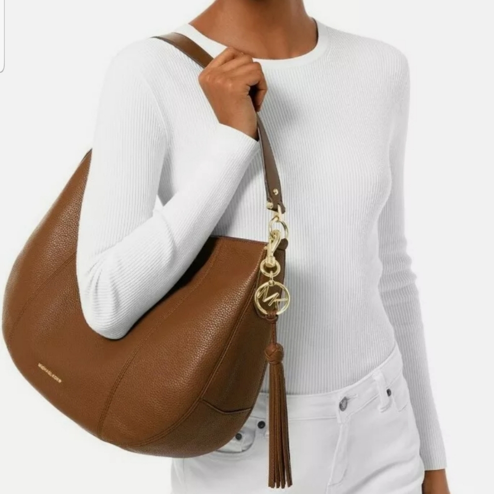 Michael Kors Brooke Large Zip Leather Hobo - Picture 3 of 3
